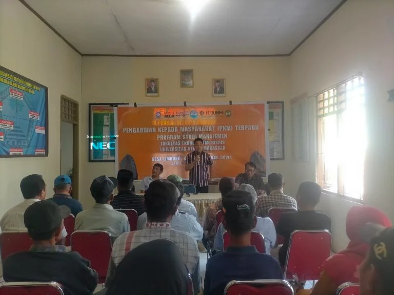 Program Studi Manajemen FEB UNM Laksanakan Kegiatan PkM Di Kelurahan Limbung Kabupaten Gowa